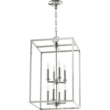 Cuboid 8 Light Medium 2 Tier Pendant by Quorum - 6731-8