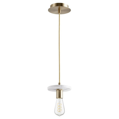1 Light Mini Pendant 5.63 Inch Tall by Quorum - 822-Marble