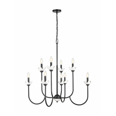 Thorn Barton 8 Light Chandelier 35 Inch Tall and 36 Inch Wide by BSH - 372-BEL-1374843