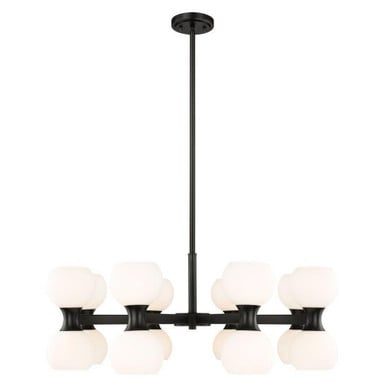 Lilac Crescent 16 Light Chandelier 12.75 x 32 Inches Wide by BSH - 372-BEL-1298325