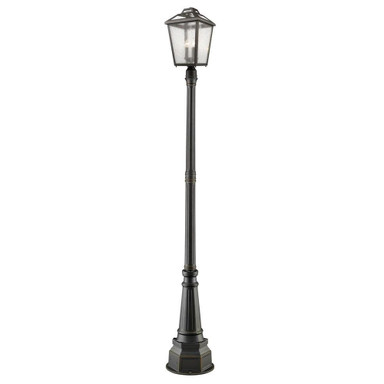 Charter Meadow 3 Light Outdoor Post Mount Lantern 14.17 x 104.75 In by BSH - 372-BEL-689113