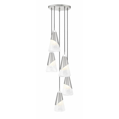 Beckhill Green 5 Light Chandelier 13.25 Inch Tall and 12 Inch Wide by BSH - 372-BEL-1374930