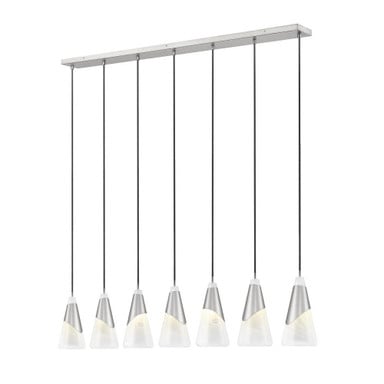 Beckhill Green 7 Light Linear Chandelier 15.75 Inch Tall and 7 Inch Wide by BSH - 372-BEL-1374937