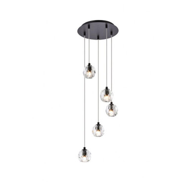 The Strand 5 Light Medium Pendant by Bailey Street Home - 390-BEL-1012385