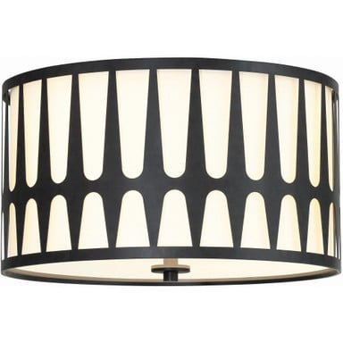 Romney Acres 3 Light 18 Inch Wide Flush Mount by Bailey Street Home - 49-BEL-1093951