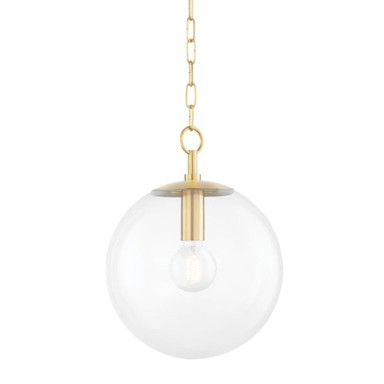 Wellands Court 1 Light Medium Pendant 15.25 Inch Tall by Bailey Street Home - 735-BEL-1151684