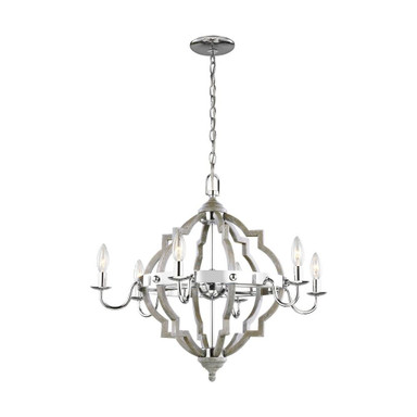Saffron Rowans - 26 Inch 21W 6 LED Chandelier - 73-BEL-2287590