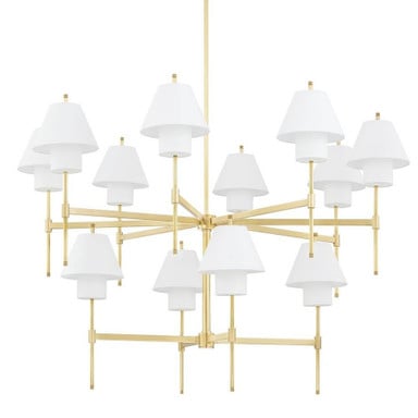 Prince West 12 Light Oversized Chandelier by Bailey Street Home - 116-BEL-1271127