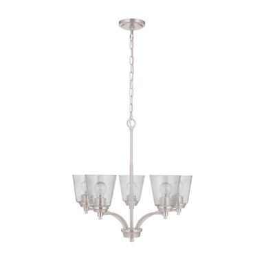 Grebe Village - Five Light Chandelier in Transitional Style - 24.5 inches wide by 23 inches high - 139-BEL-921785