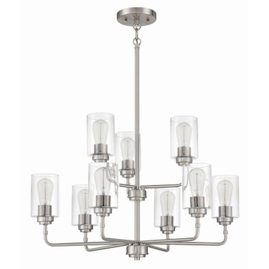 Ivy Edge - 9 Light Chandelier In Transitional Style-19.75 Inches Tall and 30 Inche Wide - 139-BEL-1116821