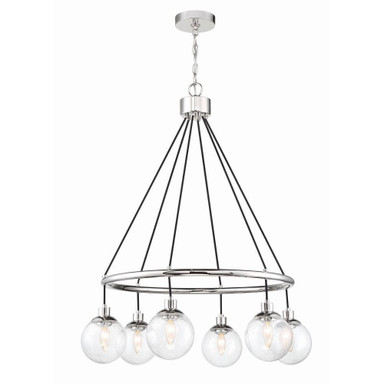 Kelham Gardens - Six Light Chandelier in Transitional Style - 28.5 inches wide by 36 inches high - 139-BEL-990899