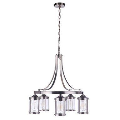 Temple Moorings - 5 Light Chandelier In Transitional Style-28 Inches Tall and 26.75 Inche Wide - 139-BEL-1116854