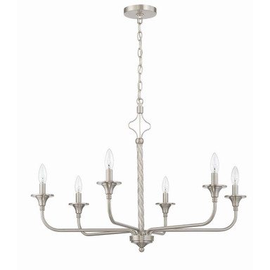 Shirley Broadway - 6 Light Chandelier In Traditional Style-22.99 Inches Tall and 31.97 Inches Wide - 139-BEL-1274859