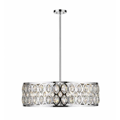 Dealey 8 Light Chandelier 30.25 Inches Wide by 8.75 Inches High by Z-Lite - 6010-30