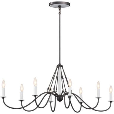Abbotsford Mead 8 Light Small Linear Chandelier by Bailey Street Home - 147-BEL-1116942