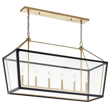 Halifax Down 6 Light Small Linear Chandelier by Bailey Street Home - 147-BEL-1328497