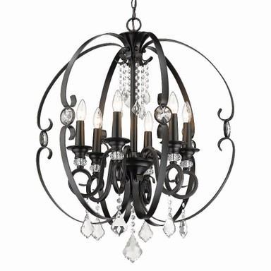 Clinton Brae 6 Light Medium Chandelier by Bailey Street Home - 170-BEL-2812951