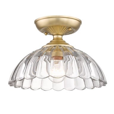 Ivy Dene 1 Light 11.75 Inch Wide Semi Flush Mount by Bailey Street Home - 170-BEL-1272616