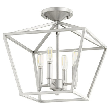Gabriel 4 Light 13 Inch Wide Semi Flush Mount by Bailey Street Home - 183-BEL-1010176