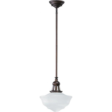 1 Light Medium Schoolhouse Pendant by Bailey Street Home - 183-BEL-667660