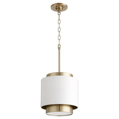 1 Light Small Drum Pendant 11 Inch Tall by Bailey Street Home - 183-BEL-1010121
