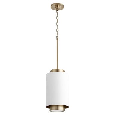 1 Light Small Cylinder Pendant 14 Inch Tall by Bailey Street Home - 183-BEL-1010114