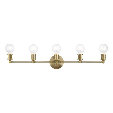 Caernarvon Woods 5 Light ADA Vanity Light by Bailey Street Home - 218-BEL-1219816