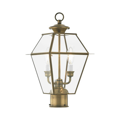 Vaughan Wynd 2 Light Outdoor Post Top Lantern 9 x 16.5 Inches by BSH - 218-BEL-1029699