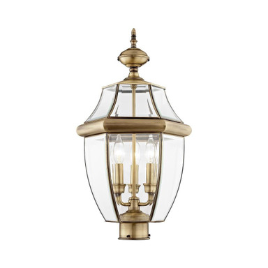 Sherwood Cliff 3 Light Outdoor Post Top Lantern 12.5 x 23.5 Inches by BSH - 218-BEL-189785