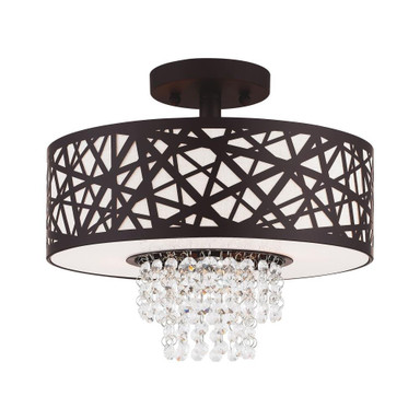 Mead Dell 2 Light 12.88 Inch Wide Semi Flush Mount by Bailey Street Home - 218-BEL-614583