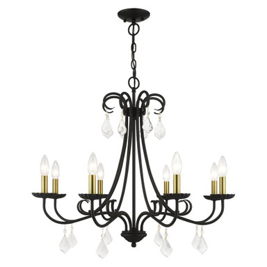 Cranmer Glas 8 Light Large Chandelier by Bailey Street Home - 218-BEL-614575