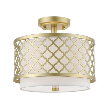 Sandy Hill 2 Light 11.88 Inch Wide Semi Flush Mount by Bailey Street Home - 218-BEL-614555
