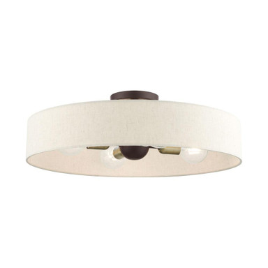 Edward Hollies 4 Light Steel Semi Flush Mount by Bailey Street Home - 218-BEL-939428