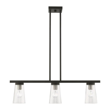 Larkspur Oak 3 Light Minimalistic Linear Chandelier by Bailey Street Home - 218-BEL-1219938