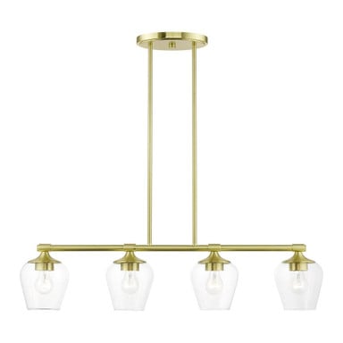 Dalton Glade 4 Light Elegant Linear Chandelier by BSH - 218-BEL-1219922