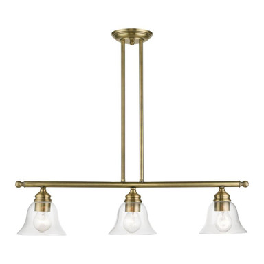 Roy King Gardens 3 Light Modern Linear Chandelier by Bailey Street Home - 218-BEL-1219920