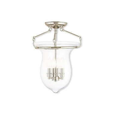 Beck Town 4 Light 14 Inch Wide Semi Flush Mount by Bailey Street Home - 218-BEL-476867