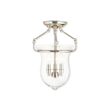Beck Town 3 Light 12 Inch Wide Semi Flush Mount by Bailey Street Home - 218-BEL-476869