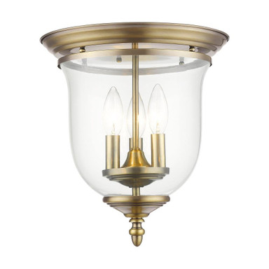 Ellison Coppice 3 Light Steel Flush Mount by Bailey Street Home - 218-BEL-189968