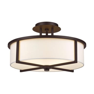 Red House Rise 3 Light 16 Inch Wide Semi Flush Mount by Bailey Street Home - 218-BEL-476988