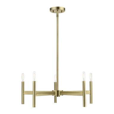 Sutherland Glas 5 Light Medium Chandelier by BSH 218-BEL-831759