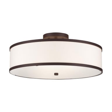 Newcomen Grove 3 Light Steel Semi Flush Mount by Bailey Street Home - 218-BEL-540081