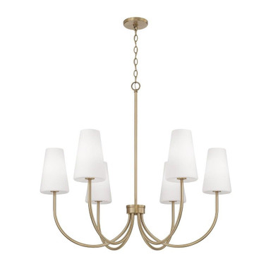 Maidens Road 6 Light Chandelier 33.25 Inch Tall and 37.25 Inch Wide by BSH - 309-BEL-1365279