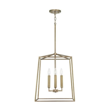 St Albans Place 4 Light Small Open Cage Foyer Chandelier by BSH - 309-BEL-1001306