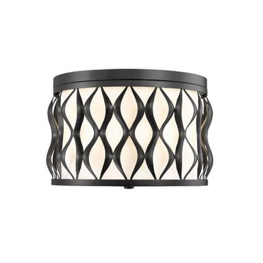 Brass Thill Way 3 Light 12.25 Inch Wide Flush Mount by Bailey Street Home - 159-BEL-1325388