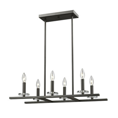 Hartington Down 6 Light Medium Pendant by Bailey Street Home - 372-BEL-495423