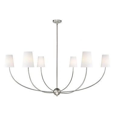 Old Rectory Cloisters 6 Light Chandelier 25.75 x 62 Inches Wide by BSH - 372-BEL-1298317
