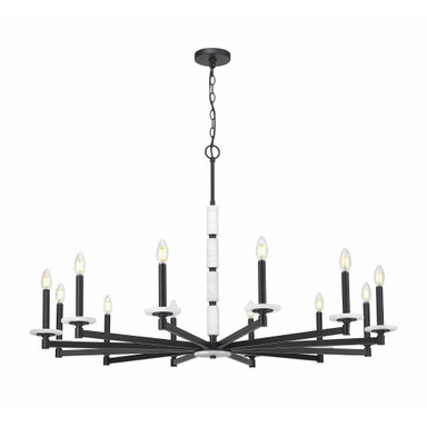 Clay Las 12 Light Chandelier 29.5 Inch Tall and 48 Inch Wide by BSH - 372-BEL-1374828