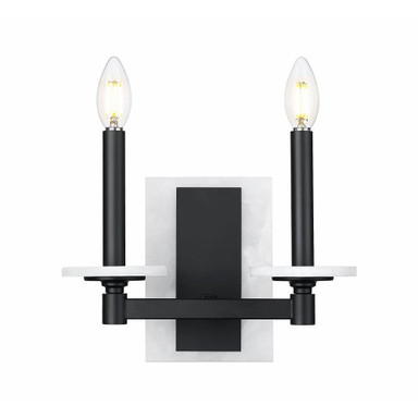 Clay Las 2 Light Wall Sconce 9 Inch Tall and 11 Inch Wide by BSH - 372-BEL-1374830