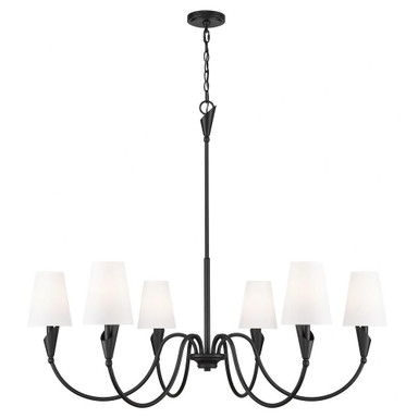Evans Court 6 Light Chandelier 39 Inch Tall and 46 Inch Wide by BSH - 372-BEL-1374856